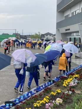 明社会ＰＴＡあいさつ運動