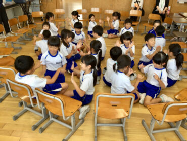 居住地校交流学習「なかよくしようね集会」
