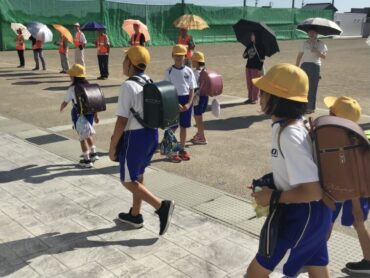 明社会ＰＴＡあいさつ運動