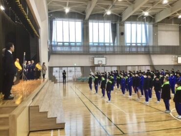 五位交通少年団入退団式